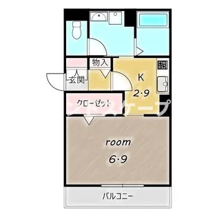 AKコンフォルト高崎栄町【2階】の間取り