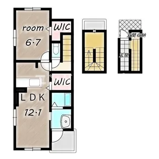 クラール 島野 B【3階】の間取り