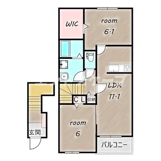プリーレ カーサ【2階】の間取り