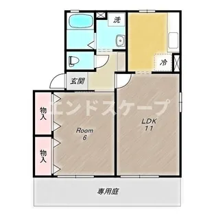 高崎グリーンハイツ Ⅴ B【1階】の間取り