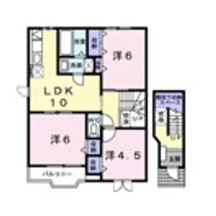メゾンシャンポリオン C【2階】の間取り