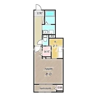 ハミルトン・A【1階】の間取り
