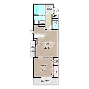 ラニカイ・M【1階】の間取り