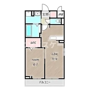 ラニカイ・M【1階】の間取り