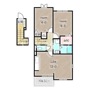 グラン・ソレイユⅠ【2階】の間取り