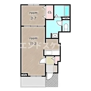 ラビスⅡ【1階】の間取り