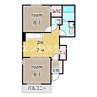 プロムナード ヒル【1階】の間取り