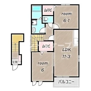 ファイン・グラースⅡ【2階】の間取り