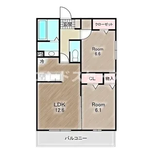 ラ・ルミエール紅雲【101号室】の間取り