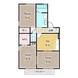 パストラル A【2階】の間取り