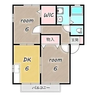 リヴィエールToki A/B【202号室】の間取り