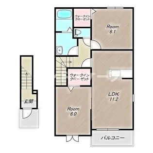 シャインメモリー Ⅱ【2階】の間取り