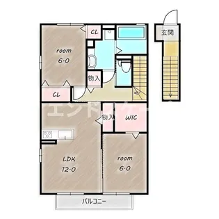 エクセレント【2階】の間取り