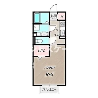 コモド A【1階】の間取り