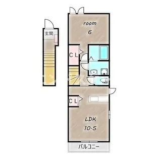 WKM474【2階】の間取り