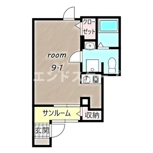 ル・プティシュ【1階】の間取り