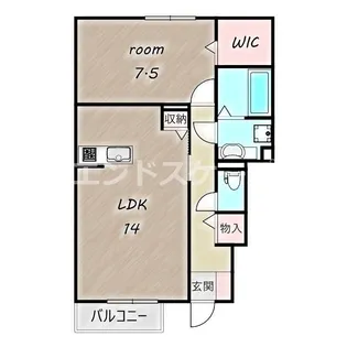 サンクブランシュ B【1階】の間取り