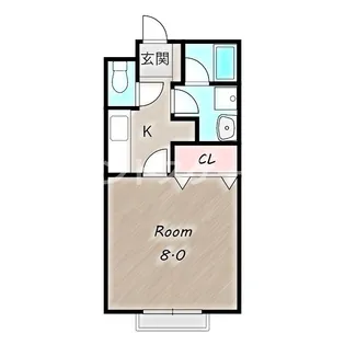 ハイブリッジ A【2階】の間取り