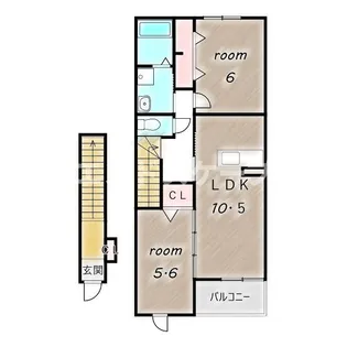 メゾンド ソレイユ【2階】の間取り
