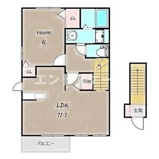 ベルサンコント【2階】の間取り