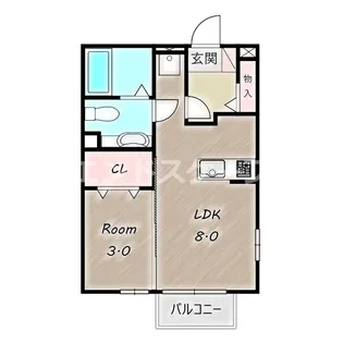 フローレ浜尻【1階】の間取り