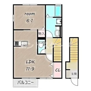 フラール【2階】の間取り