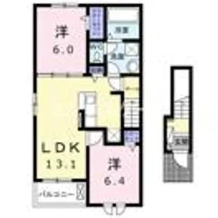 ジョイ・ハウス B【2階】の間取り