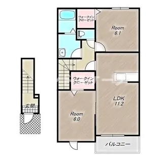 ウインズ ガーデン【2階】の間取り