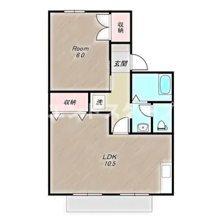 メゾンみやまA【101号室】の間取り