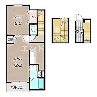 サンフラワー江木【3階】の間取り