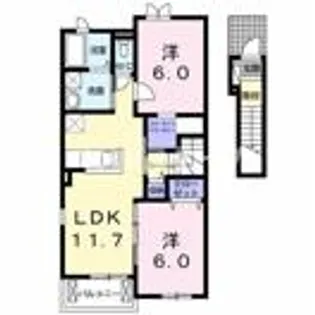 ナリッシュⅠ【2階】の間取り