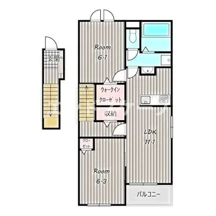 グランシャリオ吉井 四番館【2階】の間取り