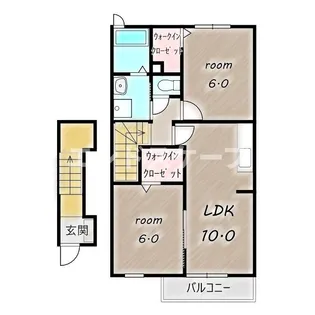 ヴェル・カーサ【2階】の間取り