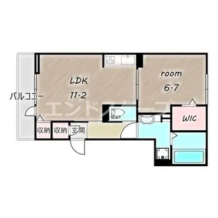 フェリーチェTAKASAKI【3階】の間取り