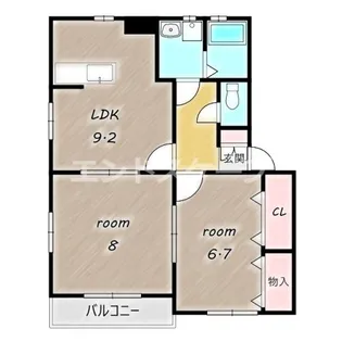 ガイア足門B棟【1階】の間取り