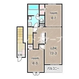 ベルジュ【2階】の間取り