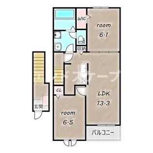 グランシャリオ富岡 壱番館【2階】の間取り