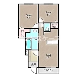 プレッソ高崎F【1階】の間取り