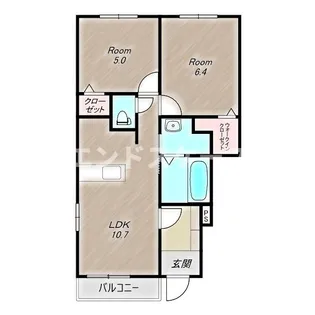 プレッソ高崎F【1階】の間取り