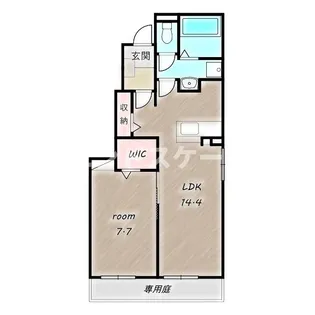 グラン エース【1階】の間取り