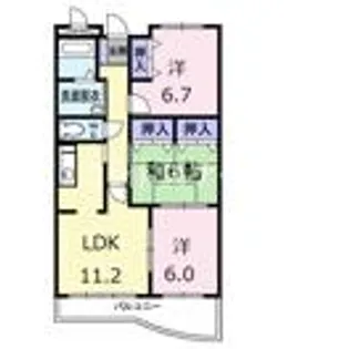 ピュアー双葉【3階】の間取り