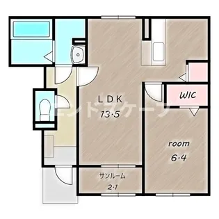 フィデール ハイム【1階】の間取り
