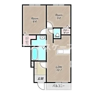 プレッソ高崎D【1階】の間取り