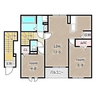 パラッツオ C【2階】の間取り