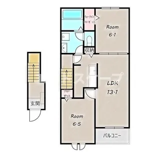 パラッツオ A【2階】の間取り