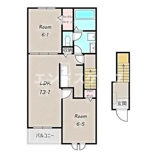 パラッツオ A【2階】の間取り