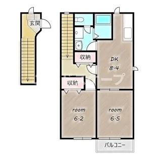 TiarageⅠ【2階】の間取り