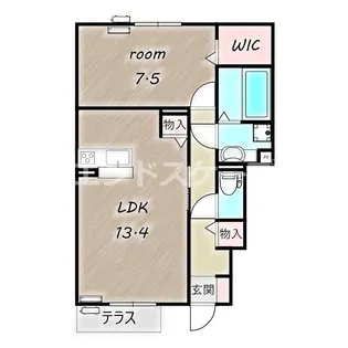 スクエアA【1階】の間取り