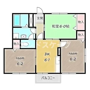 コートアヴェニュー A【1階】の間取り