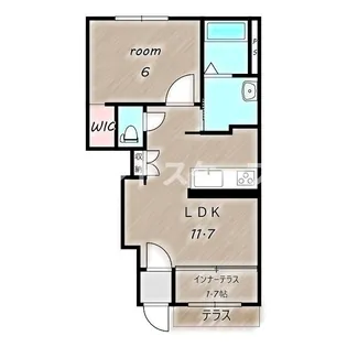 シェモア【1階】の間取り